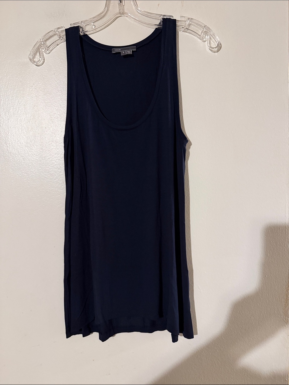 Vince black racer back tank